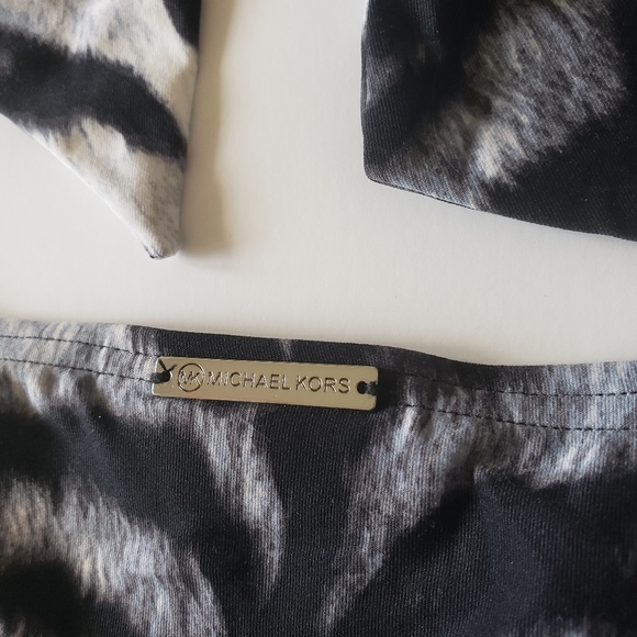 MICHAEL KORS tiger Bandeau BIKINI hipster set XS - Picture 5 of 5